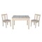 International Concepts Rectangle Table with 2 San Remo Juvenile Chairs, 24 in W, 33.1 in L, 22.2 in H, Wood, Unfinished K-JT2532L-CC105-2 - alternate 1